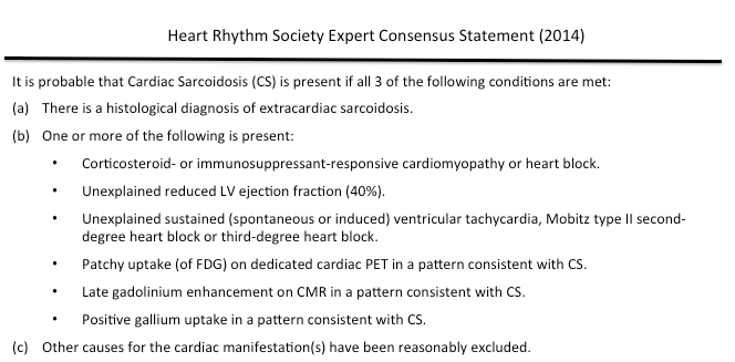 Lung cancer has two broad types: FDG-PET is a Superior Tool in the Diagnosis and Management of Cardiac Sarcoidosis - American